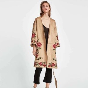 suede kimono jacket